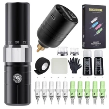 Tattoo Kit, Tour Y23 Wireless Tattoo Kits Replaceable B2 Battery Tattoo Pen M...