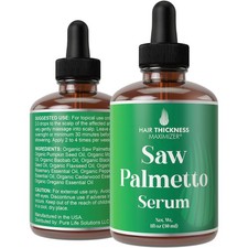 Saw Palmetto Hair Growth Serum 1 Fl Oz Vegan Cruelty Free Oil Blend