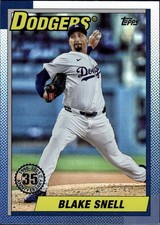 2025 Topps Update #U90-4 Blake Snell 1990 Topps Baseball 35th Anniversary