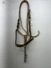 New Congress Leather Show Halter W Lead rope #6903Y U-30