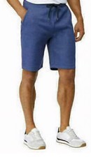 32 Degrees Cool Mens Elastic Waist Active Shorts Estate Blue Size Medium