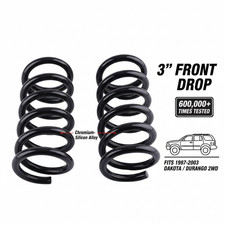 3 Front Lowering Coil Springs Drop Kit For Dodge Dakota Durango 2wd 1997-2003