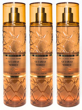 3 New Bath  Body Works GETAWAY SOIREE Fine Fragrance Mist 8oz