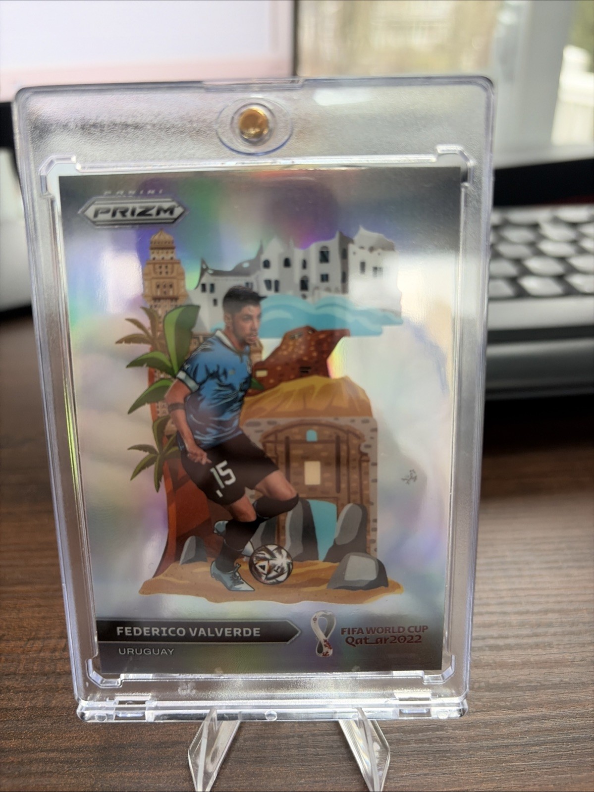 Federico Valverde 2022 Prizm World Cup Qatar National Landmarks