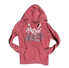 EUC SuperDry Red Pullover Heavyweight Sweatshirt Medium