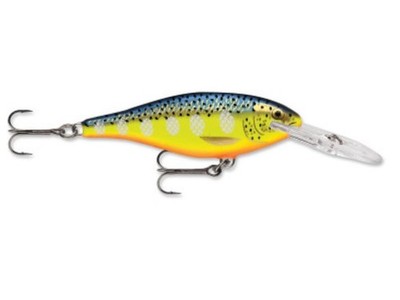 2 Leurres Rapala Shad Rap SR05 - Couleur Ombre/or - Bois - Flottant Neutre - Neufs