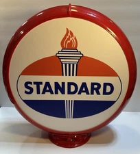 Standard Reproduction Plastic Gas Pump Globe Petroliana Gasoline New Garage