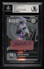 2006 Donruss Elite Status Gold Die-Cut Signatures 12/24 Santonio Holmes Auto 3c7