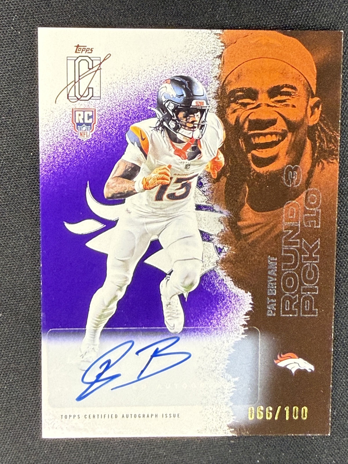 2025 Topps Signature Class - Rookies Pat Bryant #160 Purple Autographs /100 (AU,