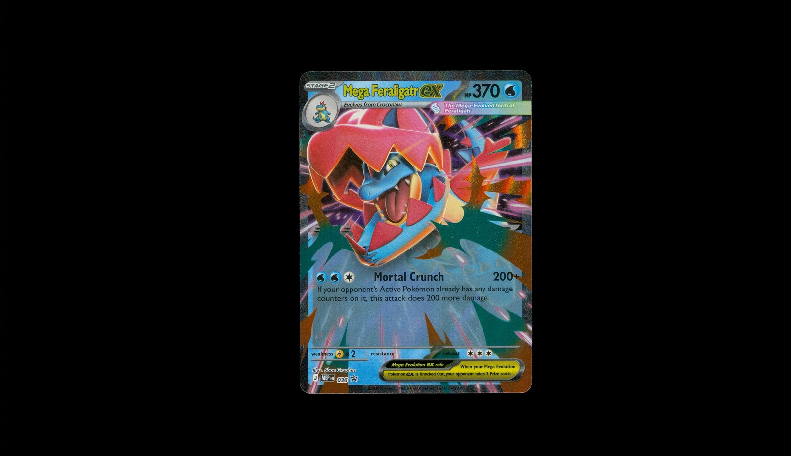Mega Feraligatr ex - 036 - ME: Mega Evolution Promo