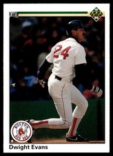 1990 Upper Deck Dwight Evans Boston Red Sox #112A