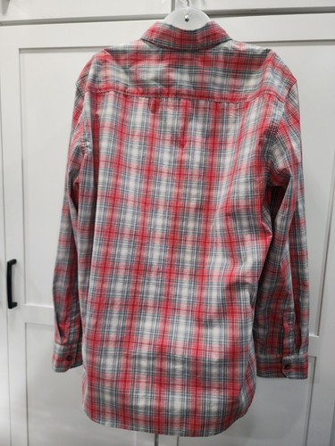 Chemise homme WRANGLER western à carreaux rouge et gris boutonnée manches longues grande taille - Photo 3/6