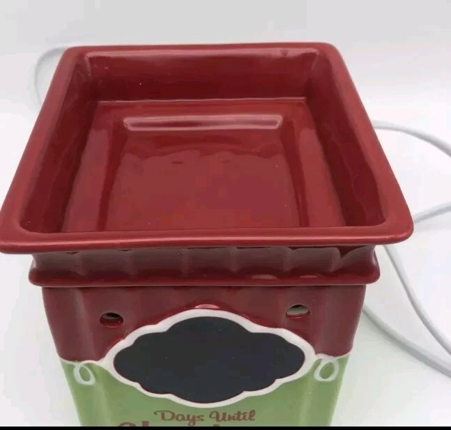 Calentador de cera Scentsy ~ Cuenta regresiva de Navidad ~ Es la temporada ~ Retirado ~ 2010 Foto 4 de 4