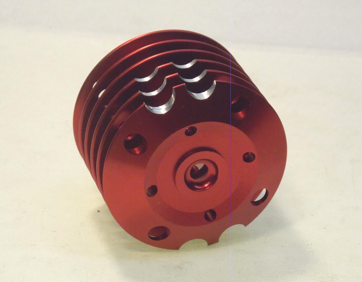 Red Heat Sink Head for PEAK Diablo .12  model car engine NEW from MECOA