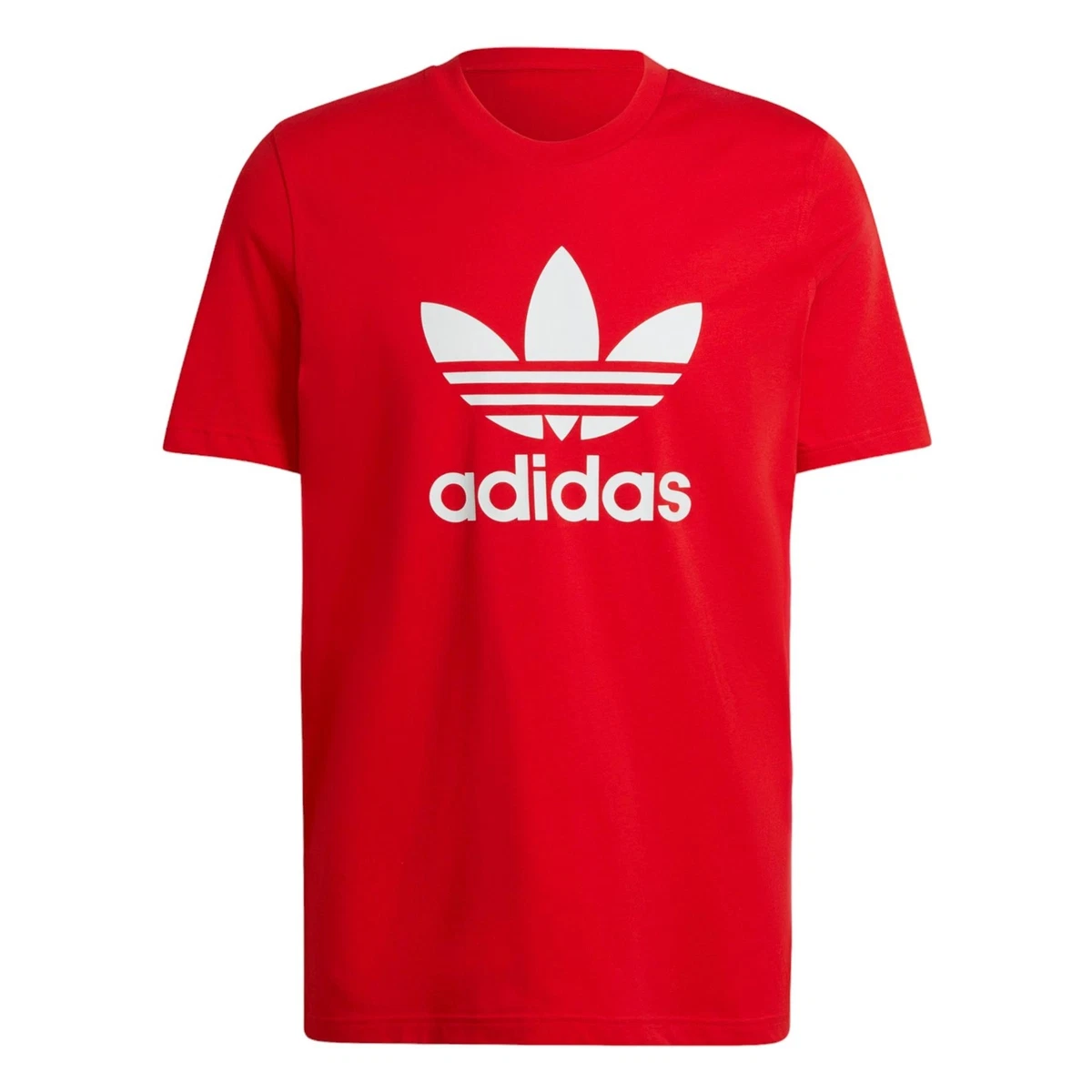 adidas ORIGINALS MEN\'S ADICOLOR CLASSICS TREFOIL LOGO T-SHIRT TEE RED RETRO  NEW | eBay