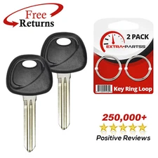 2 Uncut Key Blade Insert Aftermarket Replacement For Kia & Hyundai Cars (HY15-P)