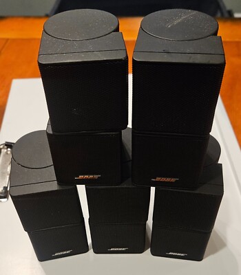 Bose Lifestyle Double Cube Mini Jewel Speakers (5) with stands (2)