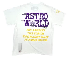 Travis Scott Astroworld LA Exclusive Tee White (93665-125) Men's Size XL-3XL