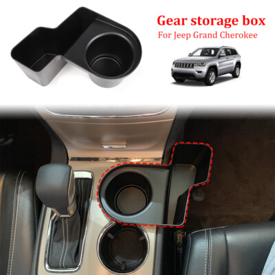 Central Gear Shift Side Storage Box Organizer – Fits Jeep Grand Cherokee 2011-2018 – Black ABS