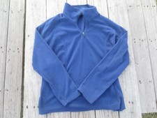 Lands' End  Boy's Blue Fleece Pullover Shirt  Size XL 18-20