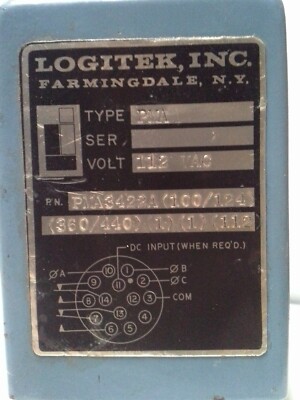Unused Logitech Relay Type PMA3422A (100/124) (360/440) (1)(1) (112)