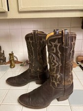Tony Lama MADE IN USA BROWN COPPER LIZARD COWBOY WESTERN 8D VINTAGE Gold Label
