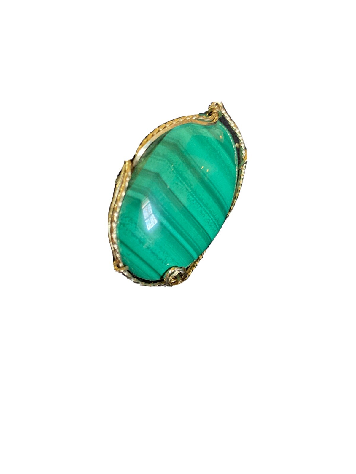 malachite statement ring - image 1