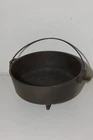 Vintage No Logo Lodge Cast Iron 3 Leg Dutch Oven, No Lid