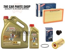 FOR VW GOLF R 2.0 MK7 BOSCH SERVICE KIT 6L CASTROL + BOSCH AIR OIL FILTER PACK