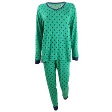 Jenni Women's Knit Pajamas  Sleep Mask 3pc Set XL, 2XL