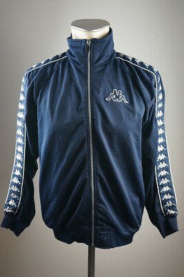［新品タグ付き］Kappa 90s Track Jacket トラックジャケット Kappa 90's Track Jacket Jersey L White Polyester Tape Logo