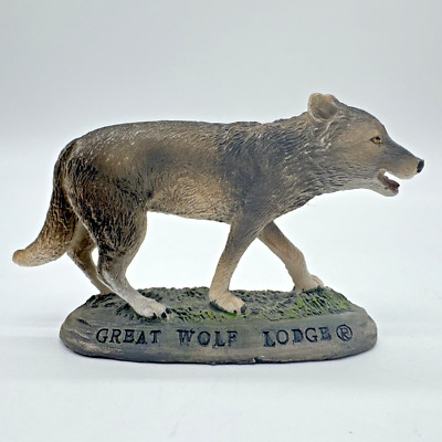 Great Wolf Lodge Waterpark Grey Timber On Prowl Figure Figurine Resin 5 Statute