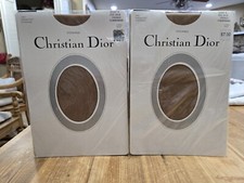 4 Pair Christian Dior Thigh High Stockings Short 9 French Champagne