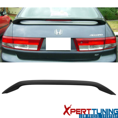 Trunk Spoiler For 2003-2005 Honda Accord Sedan - OEM Style ABS Wing With LED Brake Light