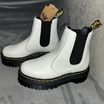 Dr Martens Quad Chelsea Boots Mens Size 10 Black Leather Punk 2976 Amazon.com | Dr. Martens 2976 Quad Chelsea - Unisex Boots  main image 2