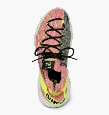 Nike Space Hippie 04 Lemon Venom Black Artic Pink CD3476 700 SIZE