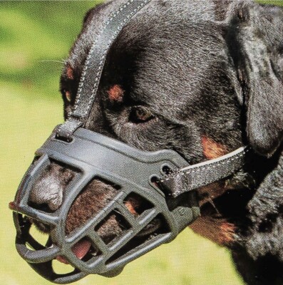 Barkless Dog Muzzle Soft Basket Silicone Prevent Biting Chewing Barking Size 2