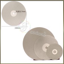 Diamond Coated Disc Flat Lap Disk Wheel 6/4/10" Grinding Polish 36 - 3000Grit