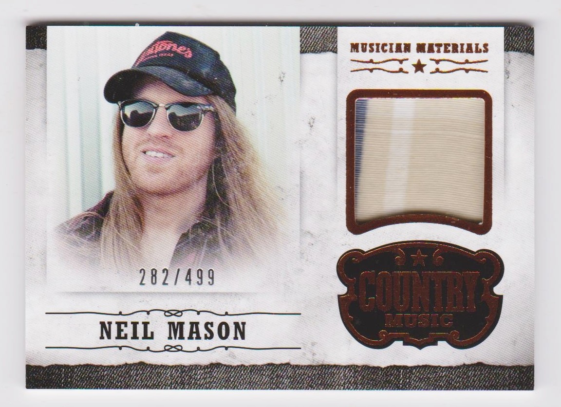2014 Panini Country Music Musician Materials #MNM Neil Mason/499