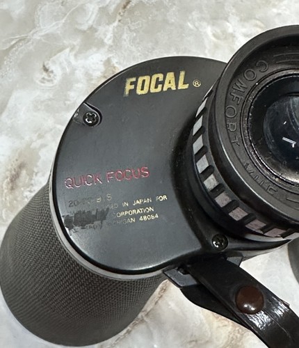 Vtg Binoculars Focal Quick Focus 20-20-91S Siam Cat Optics For Parts Repair Only - Picture 20 of 22