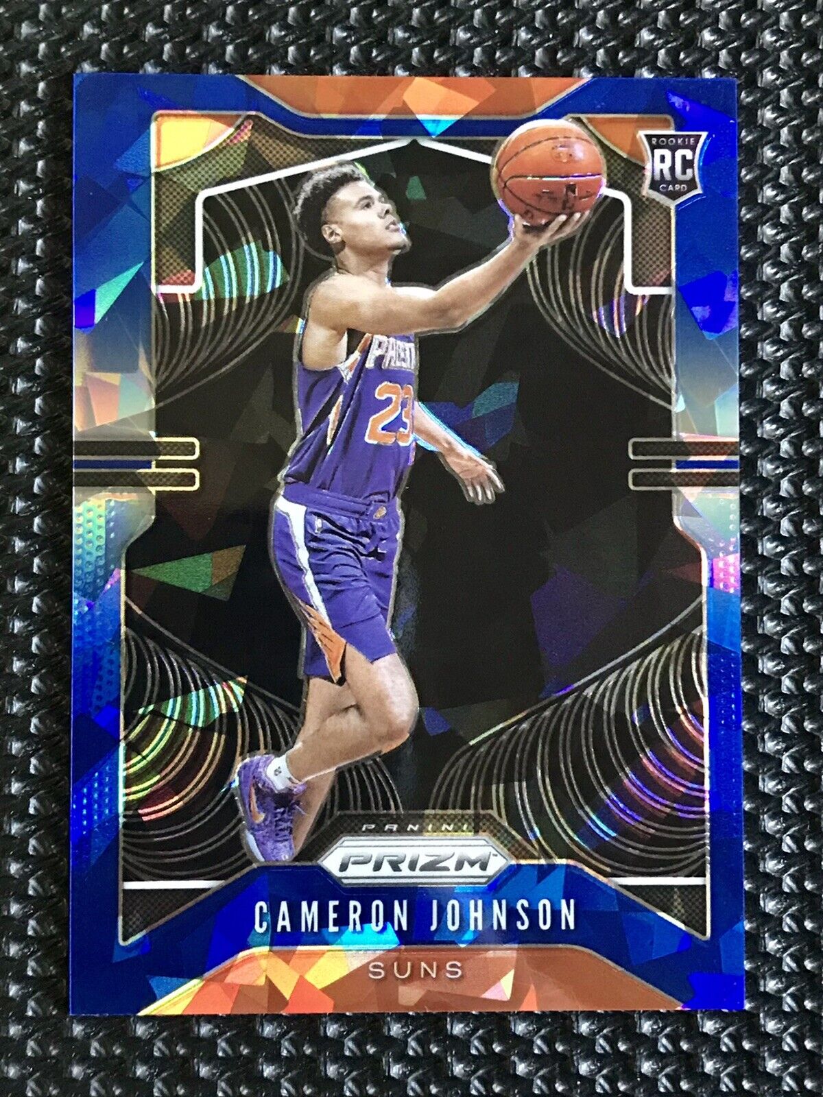 2019-20 Blue Cracked Ice Prizm Cameron Johnson /99 Rookie Suns RC #257
