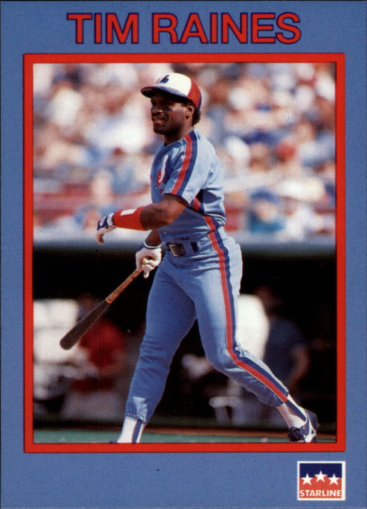 Lot Of 100 1990 Starline Long John Silver's Baseball Tim Raines Card # 39