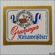 Graminnger Kirtaweissbier Beer Label (BL10)