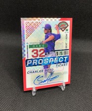 2024 Panini Prospect Edition Charlee Soto AUTO /99 RED POWER PRIZM SP RC No. 192