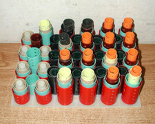 VINTAGE BEAUTY SALON HAIR CURLERS ROLLERS SET, LOT OF 125