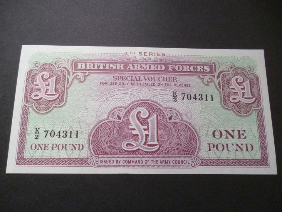 MILITARY ARMED FORCES 1962 £1 BANKNOTE VOUCHER UNCIRCULATED CONDITION CONDITION. - Image 3 of 4