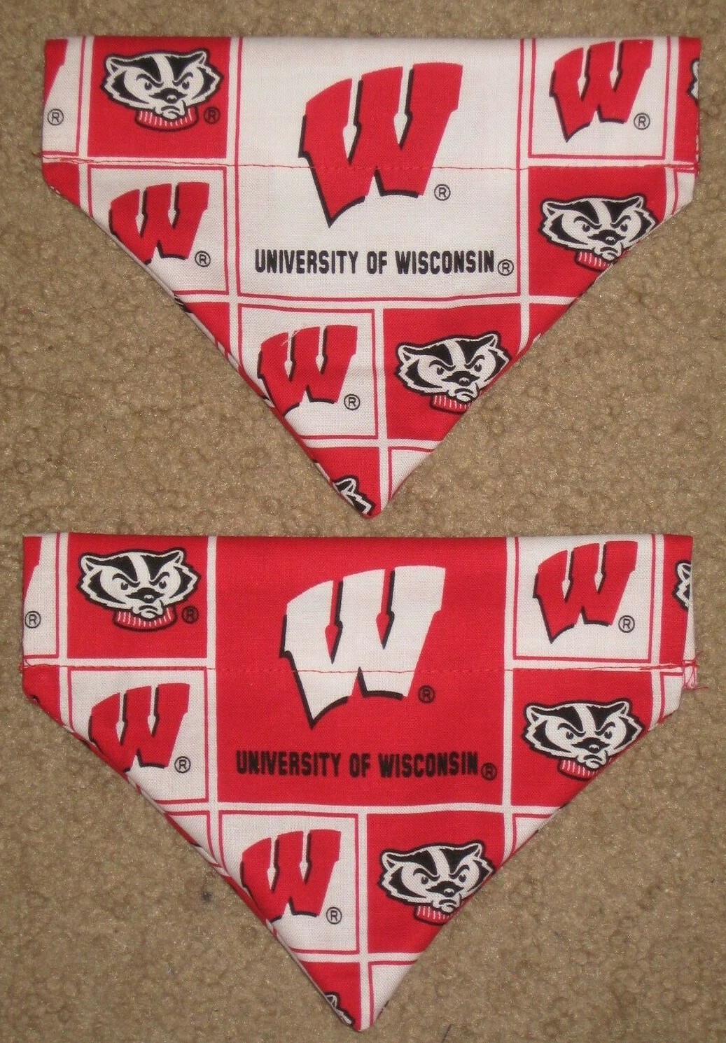 wisconsin badger dog bandana