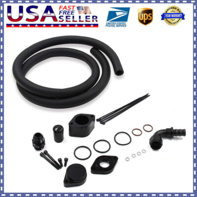 Replace for Ford F-250 2011-2020 6.7L Powerstroke CCV PCV Engine Hose Kit Black