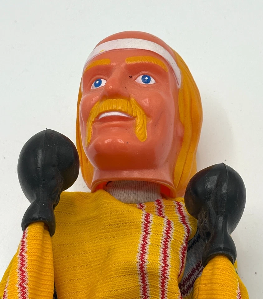 Vintage Hulk Hogan Style Boxing Puppet Toy – Cloth Body, Glove Hands - Image 2 of 4