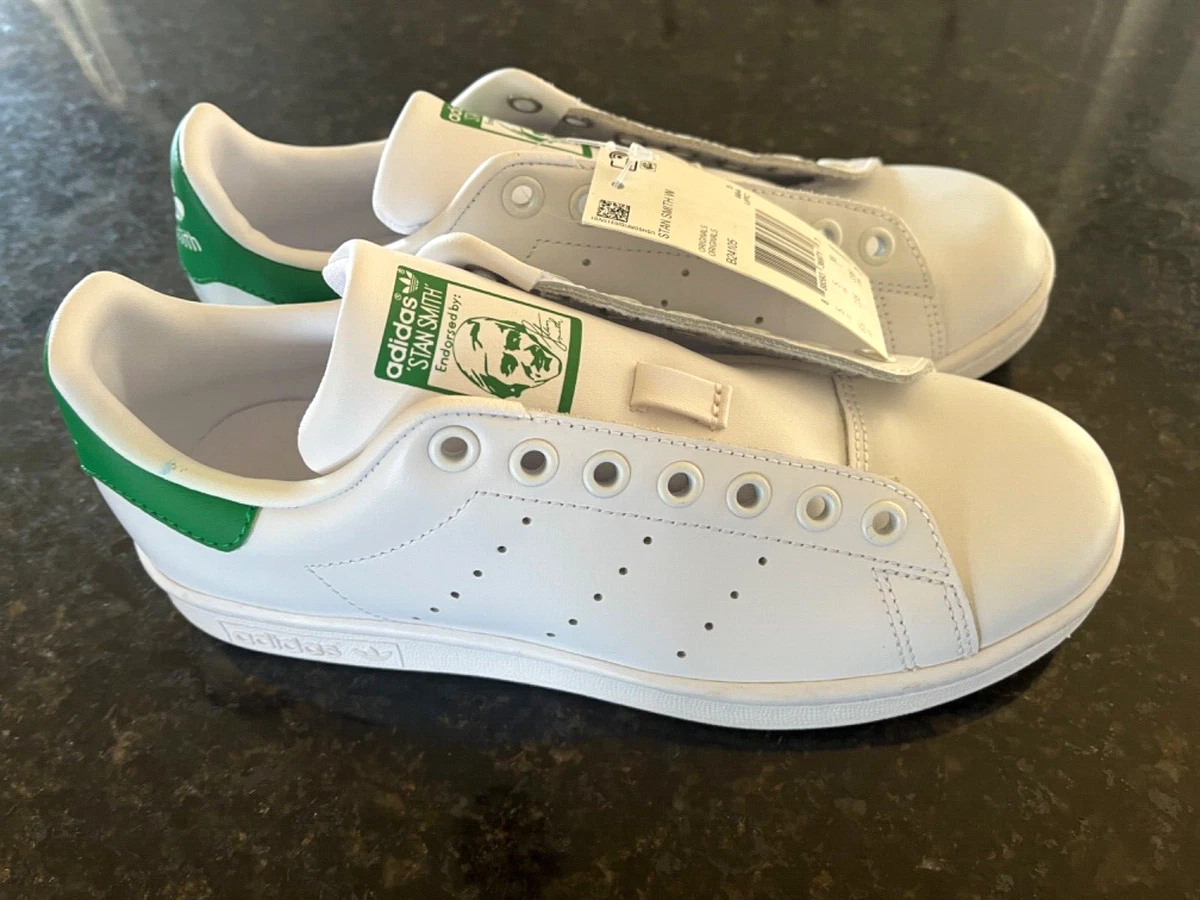 adidas Originals womens Stan Smith Sneaker White Green White 6.5 US NWT